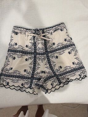 Target A New Day Shorts. Linen like. Navy and white. Pockets.